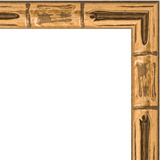 Зеркало в багетной раме "Золото бамбук"