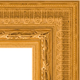 Зеркало с фацетом в багетной раме "Сусальное золото"