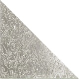 Зеркальная плитка треугольная с фацетом 10 мм "Алладин" (серебро)