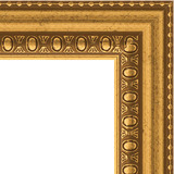 Зеркало в багетной раме "Бусы золотые"