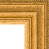 Зеркало с гравировкой в багетной раме "Состаренное золото"