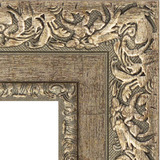 Зеркало с фацетом в багетной раме "Виньетка античное серебро"