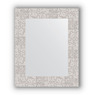 Зеркало в багетной раме "Соты алюминий"