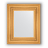 Зеркало с фацетом в багетной раме "Травленое золото" 99 мм