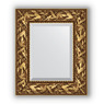 Зеркало с фацетом в багетной раме "Византия золото" 99 мм