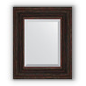 Зеркало с фацетом в багетной раме "Темный прованс" 99 мм