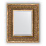 Зеркало с фацетом в багетной раме "Вензель бронзовый" 101 мм