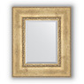 Зеркало с фацетом в багетной раме "Состаренное серебро с орнаментом" 120 мм