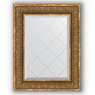 Зеркало с гравировкой в багетной раме "Вензель бронзовый" 
