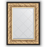 Зеркало с гравировкой в багетной раме "Барокко золото" 