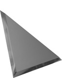 Зеркальная плитка треугольная с фацетом 10 мм (графит/графит матовый)